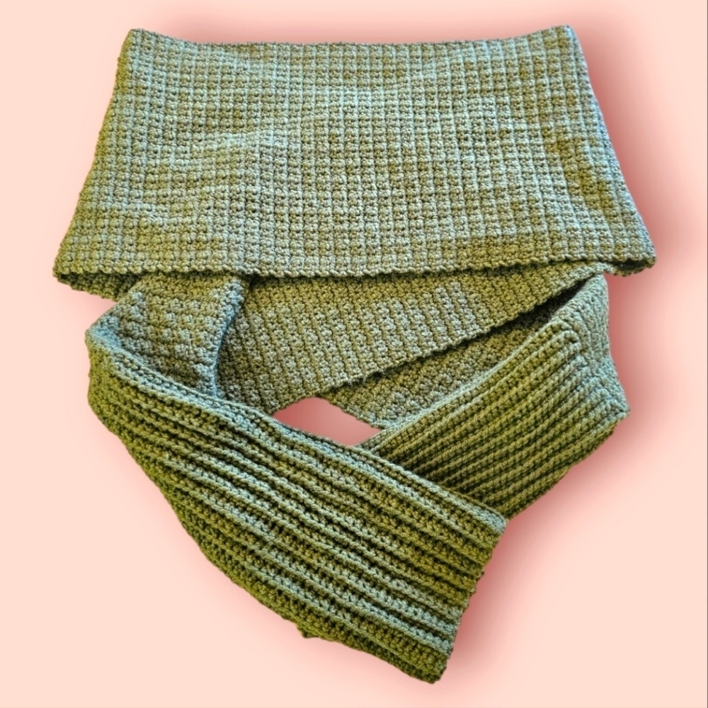 Handmade Crocheted Sweater Scarf